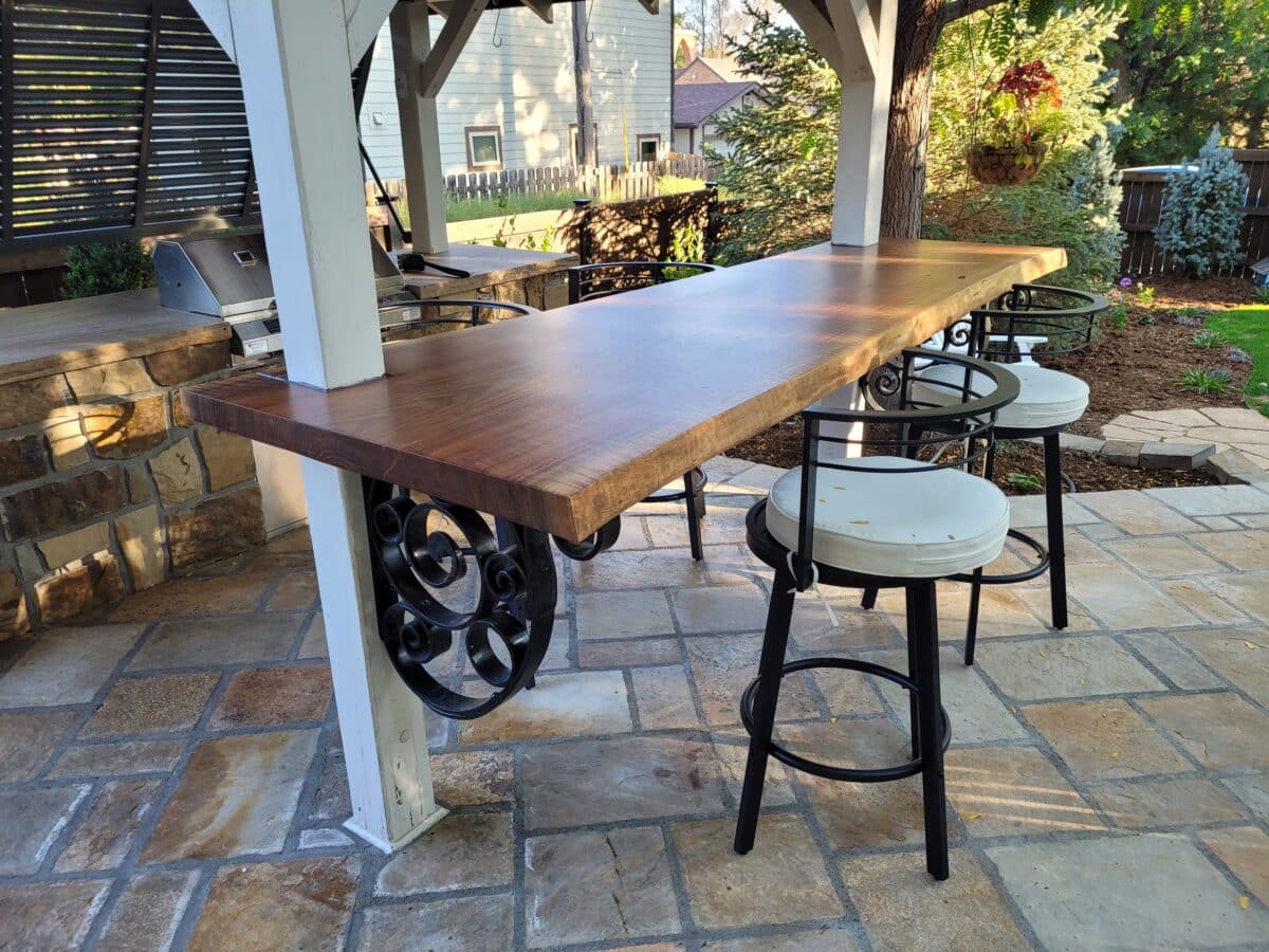 Outdoor Grilling Station & Dining Fort Collins CO Grounded Landscape