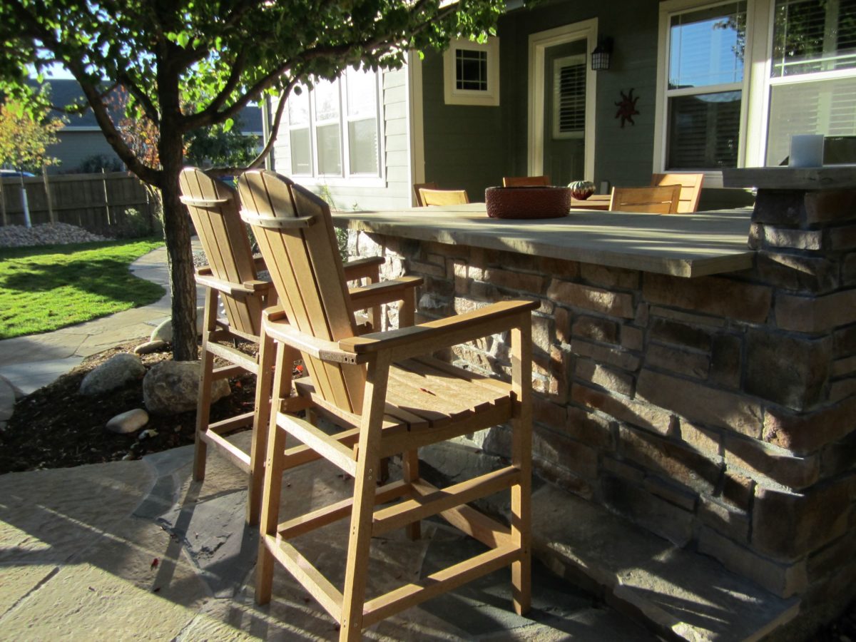 Outdoor Grilling Station & Dining Fort Collins CO Grounded Landscape