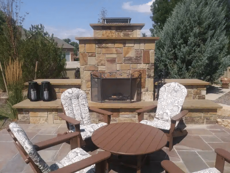 Outdoor Fireplace for Spring