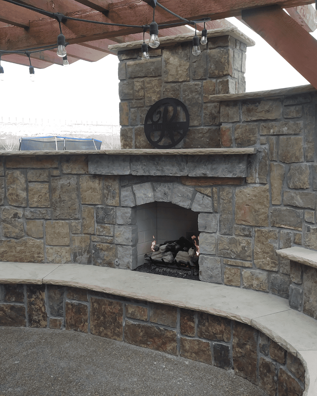 Outdoor Fireplace in Colorado